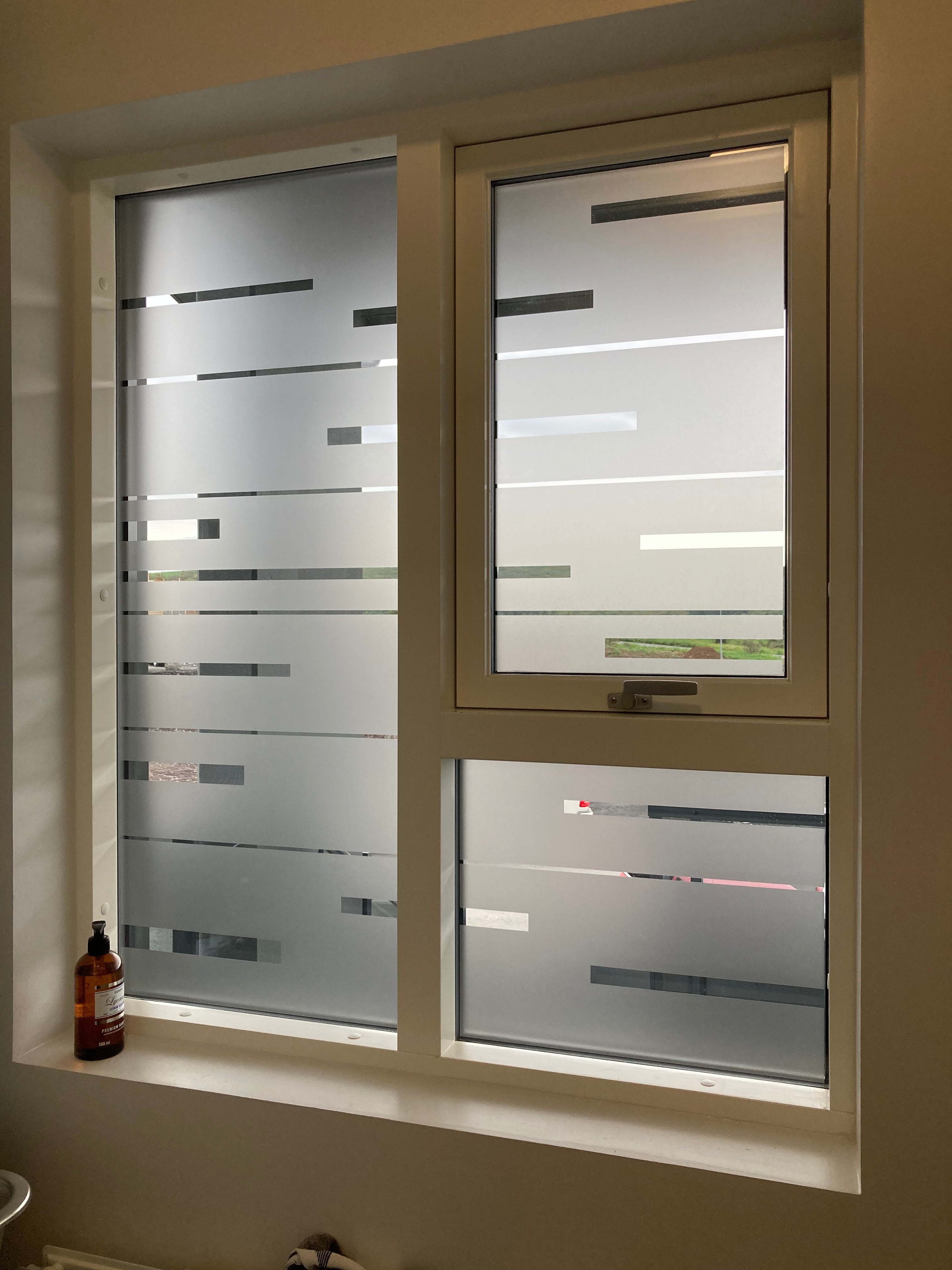 Frosted Window Film | Abstract lines | S09