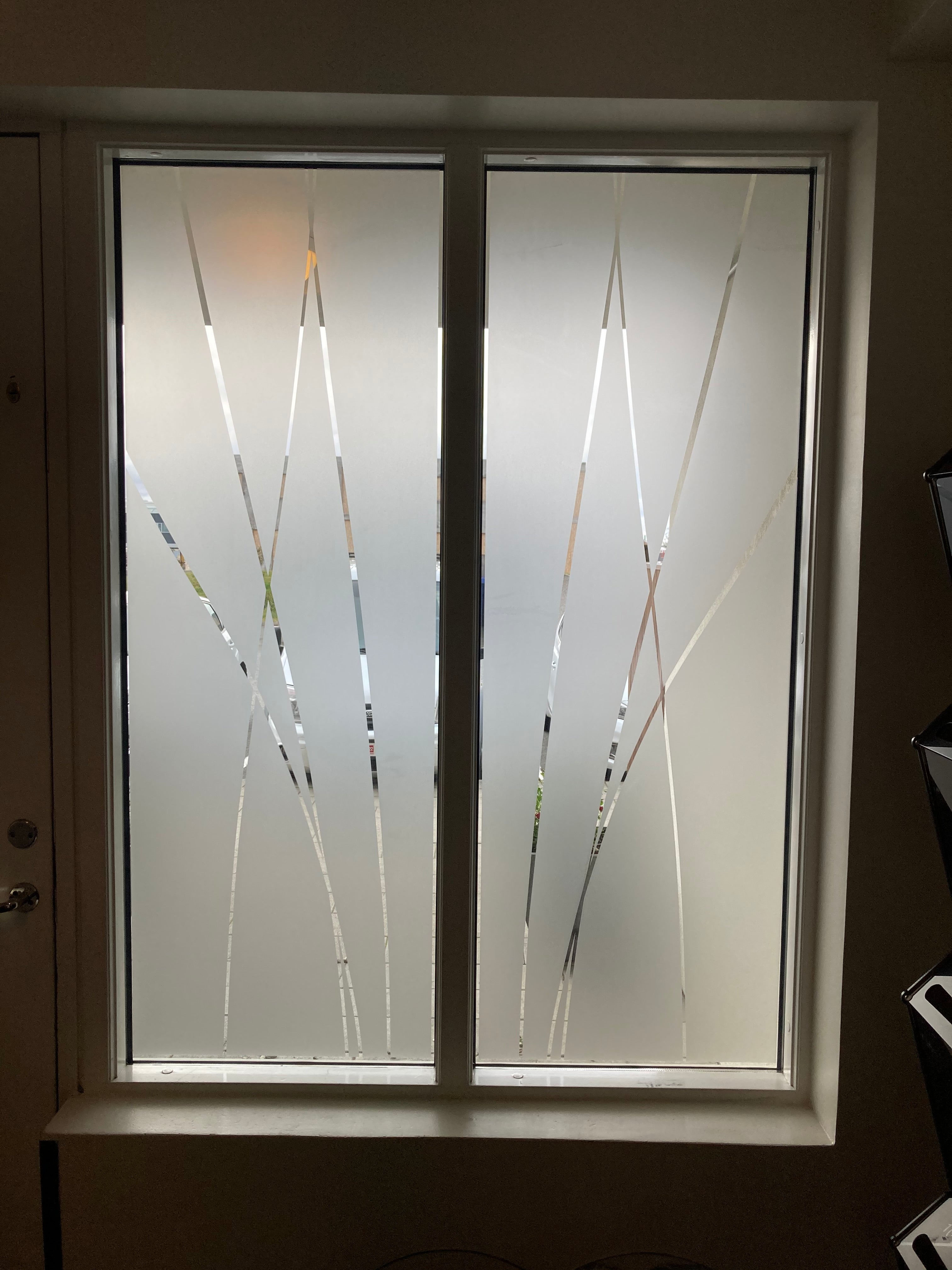 Frosted Window Film | Modern v2 | S11