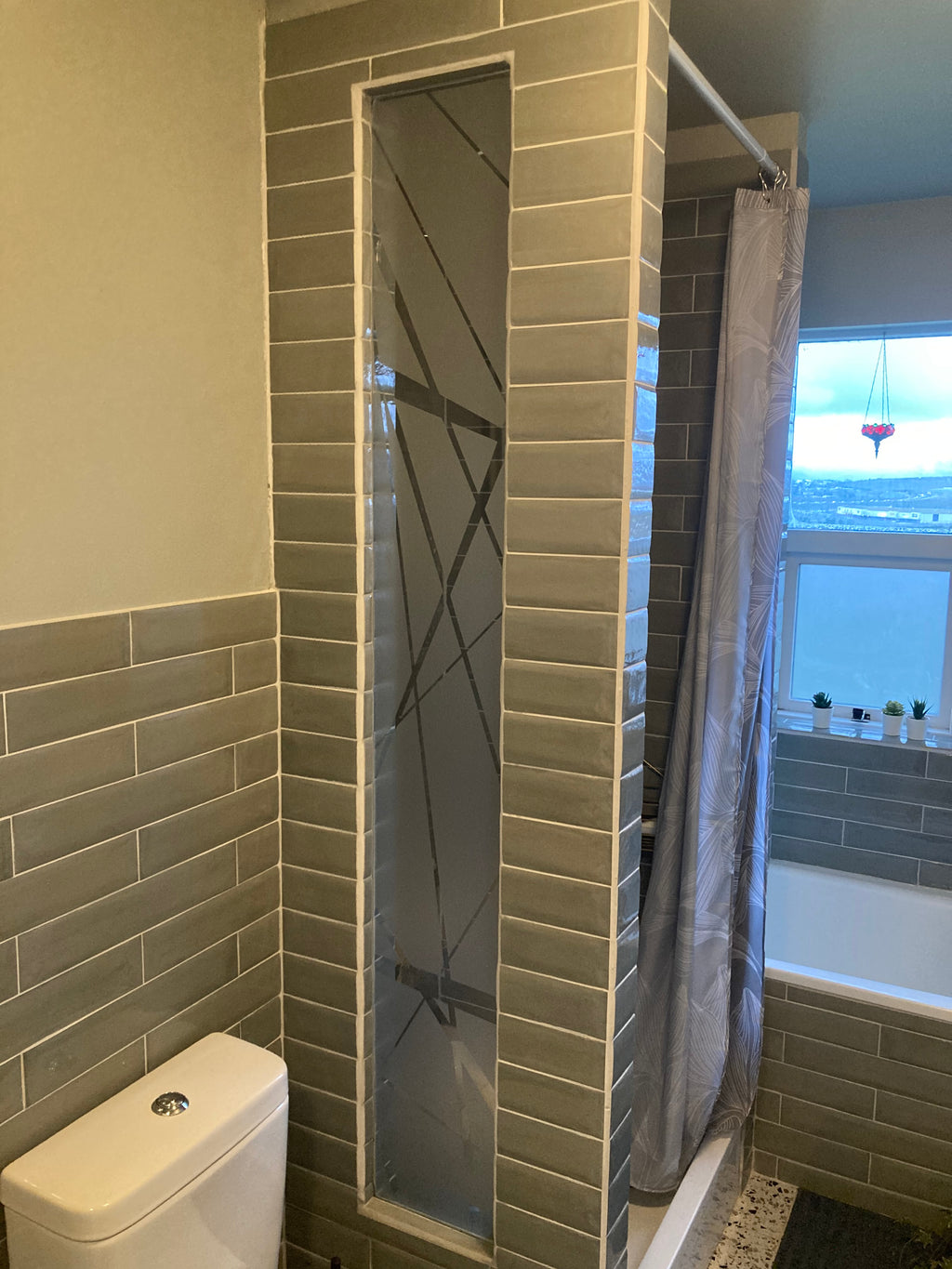 Frosted Window Film | abstract chaotic | S04