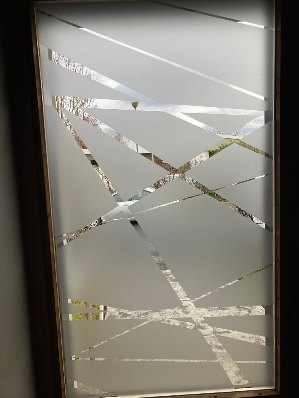 Frosted Window Film | abstract chaotic | S04