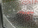 Frosted Window Film | 3d box pattern | S16