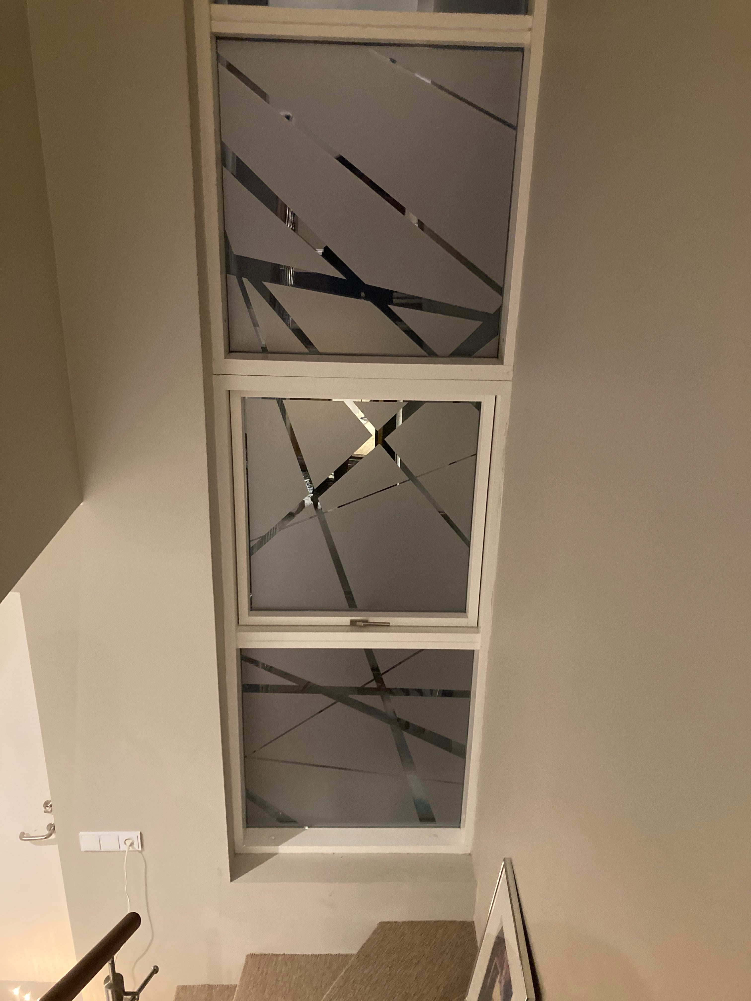 Frosted Window Film | abstract chaotic | S04