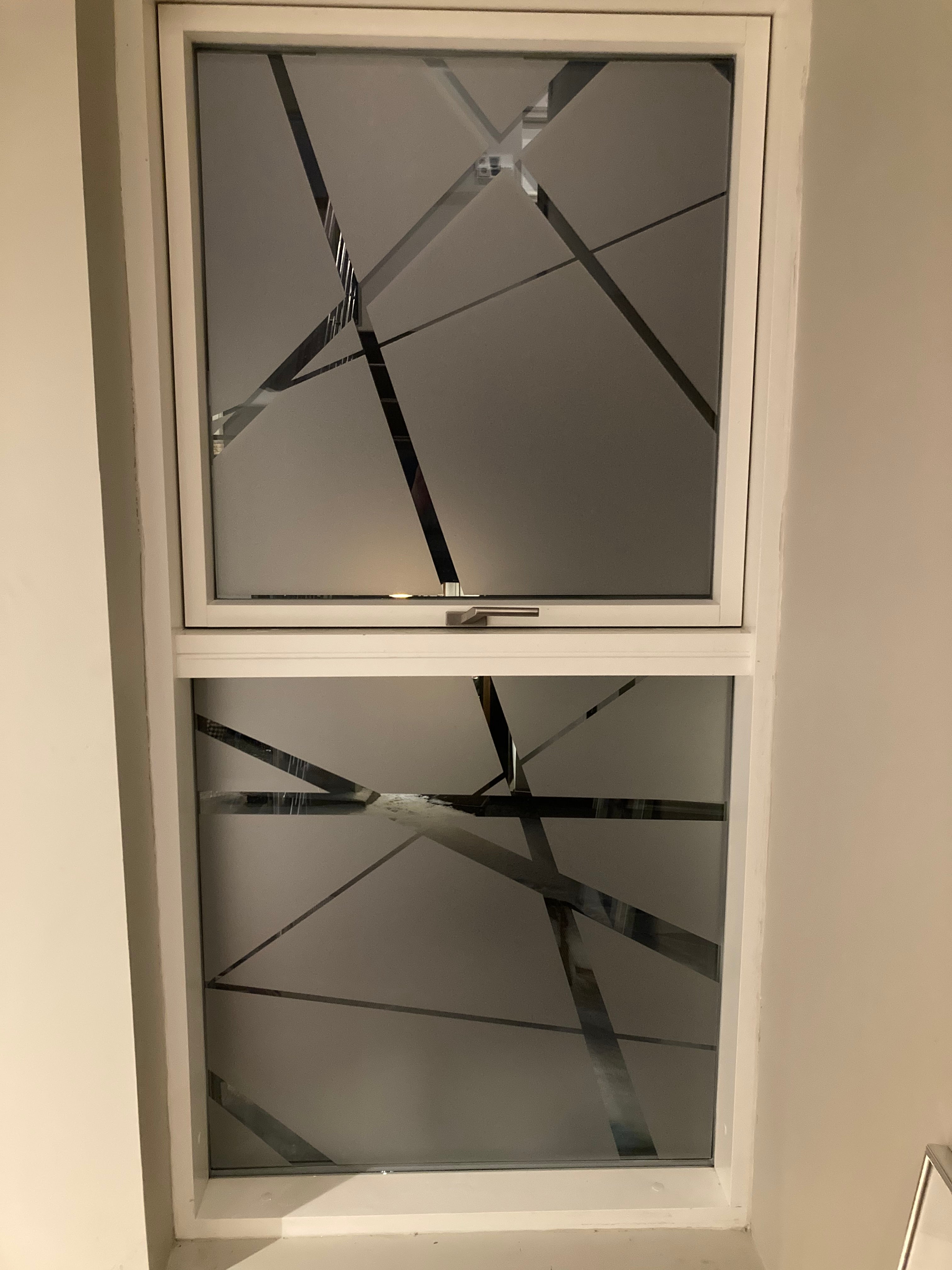 Frosted Window Film | abstract chaotic | S04