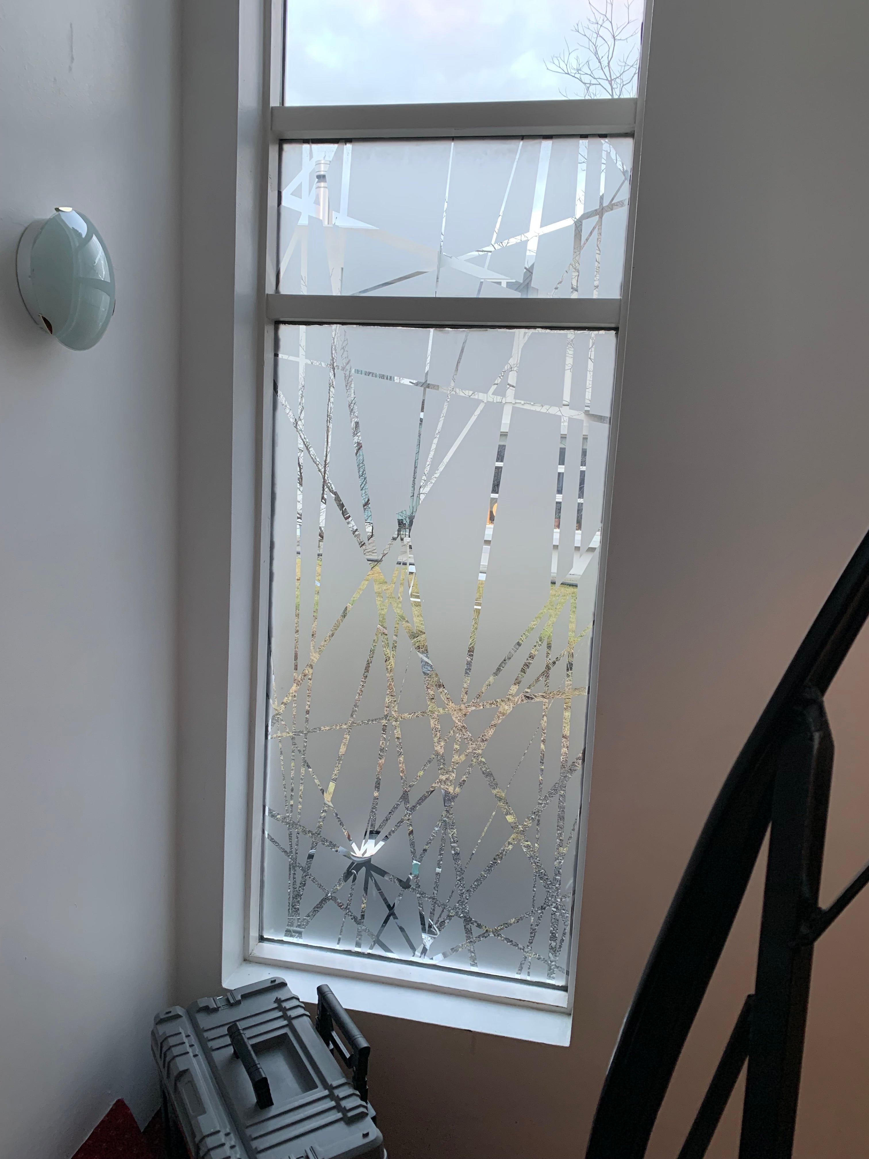 Frosted Window Film | Abstract chaotic scattered | S03