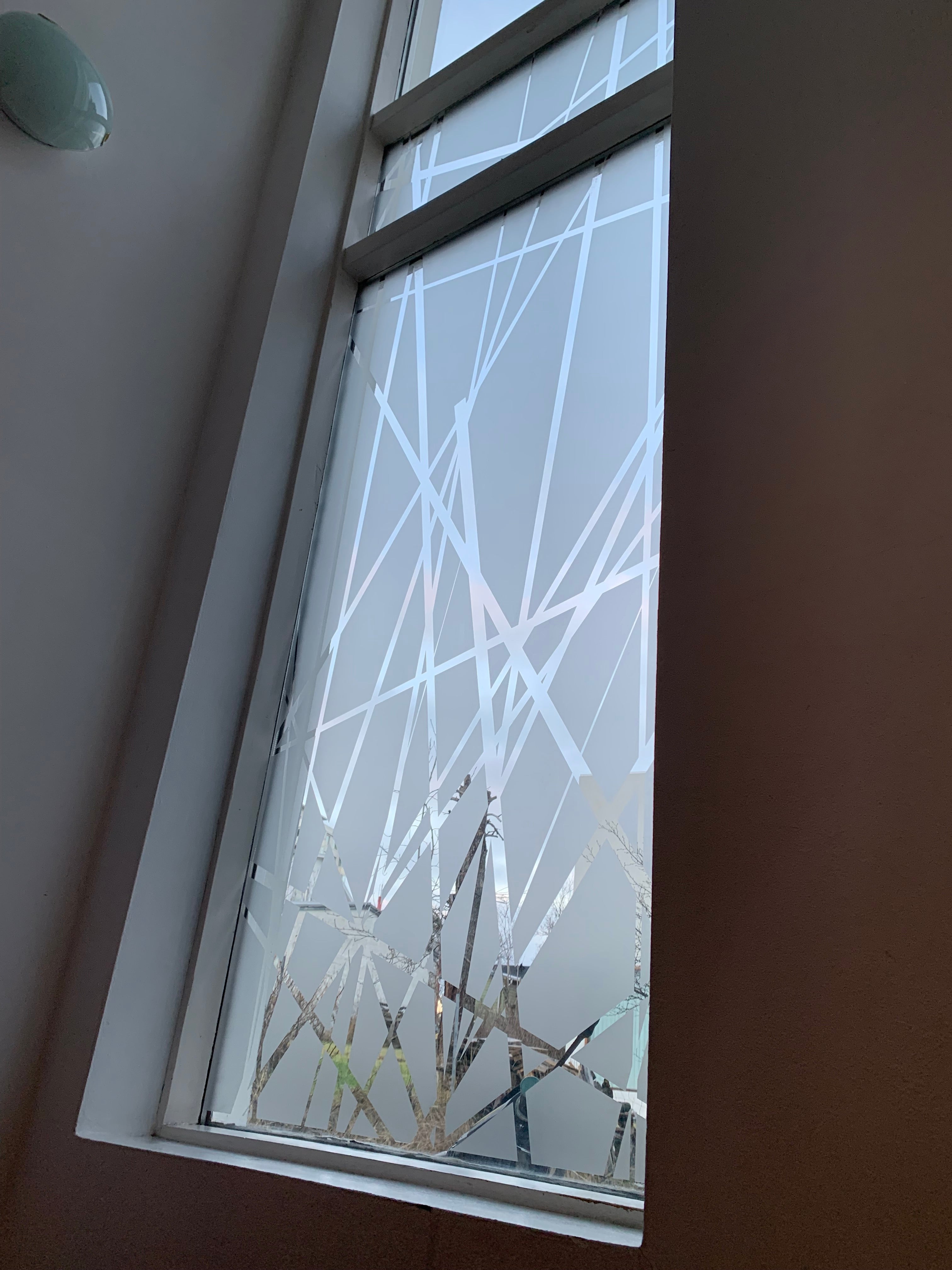 Frosted Window Film | Abstract chaotic scattered | S03