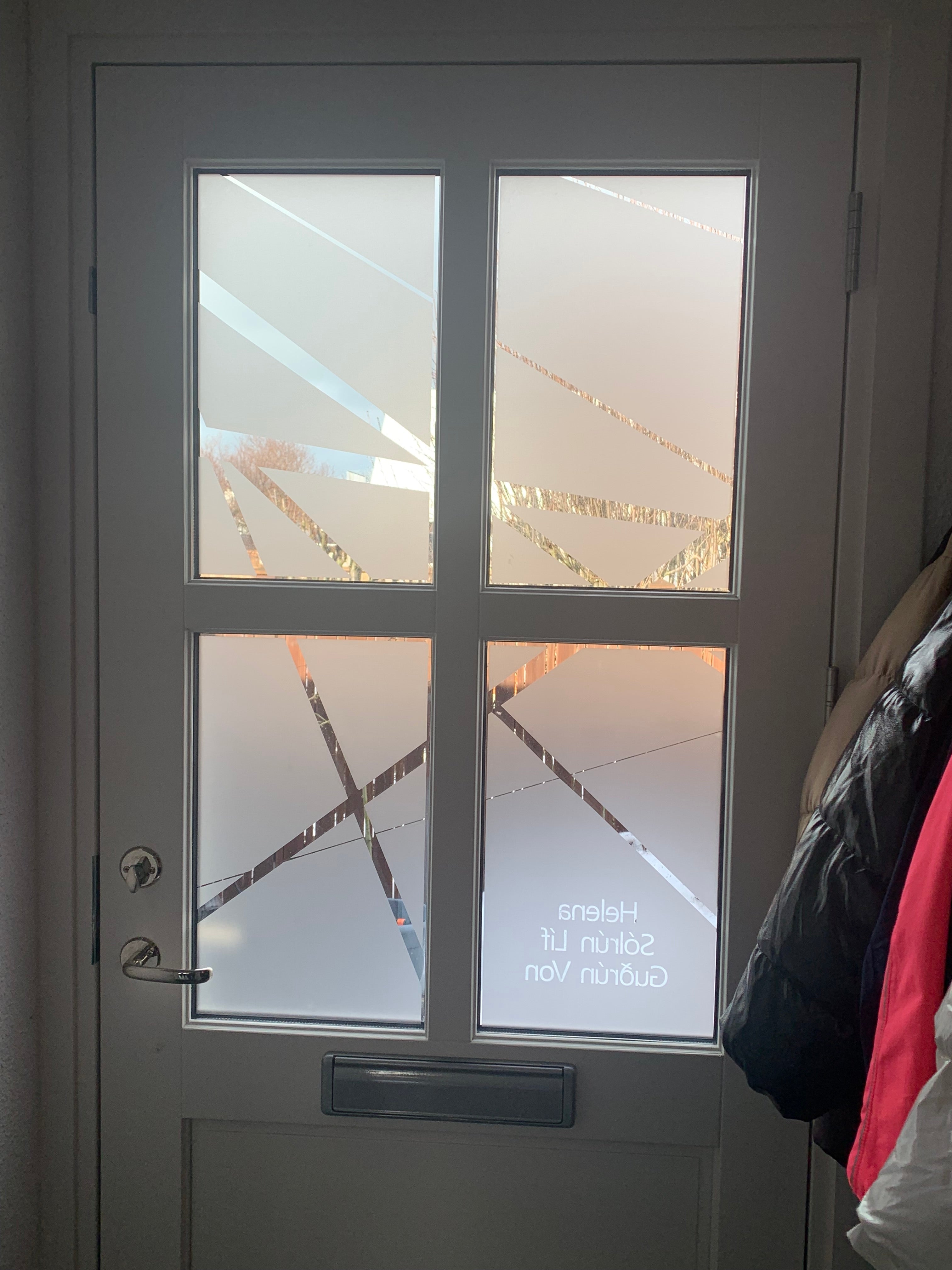 Frosted Window Film | abstract chaotic | S04