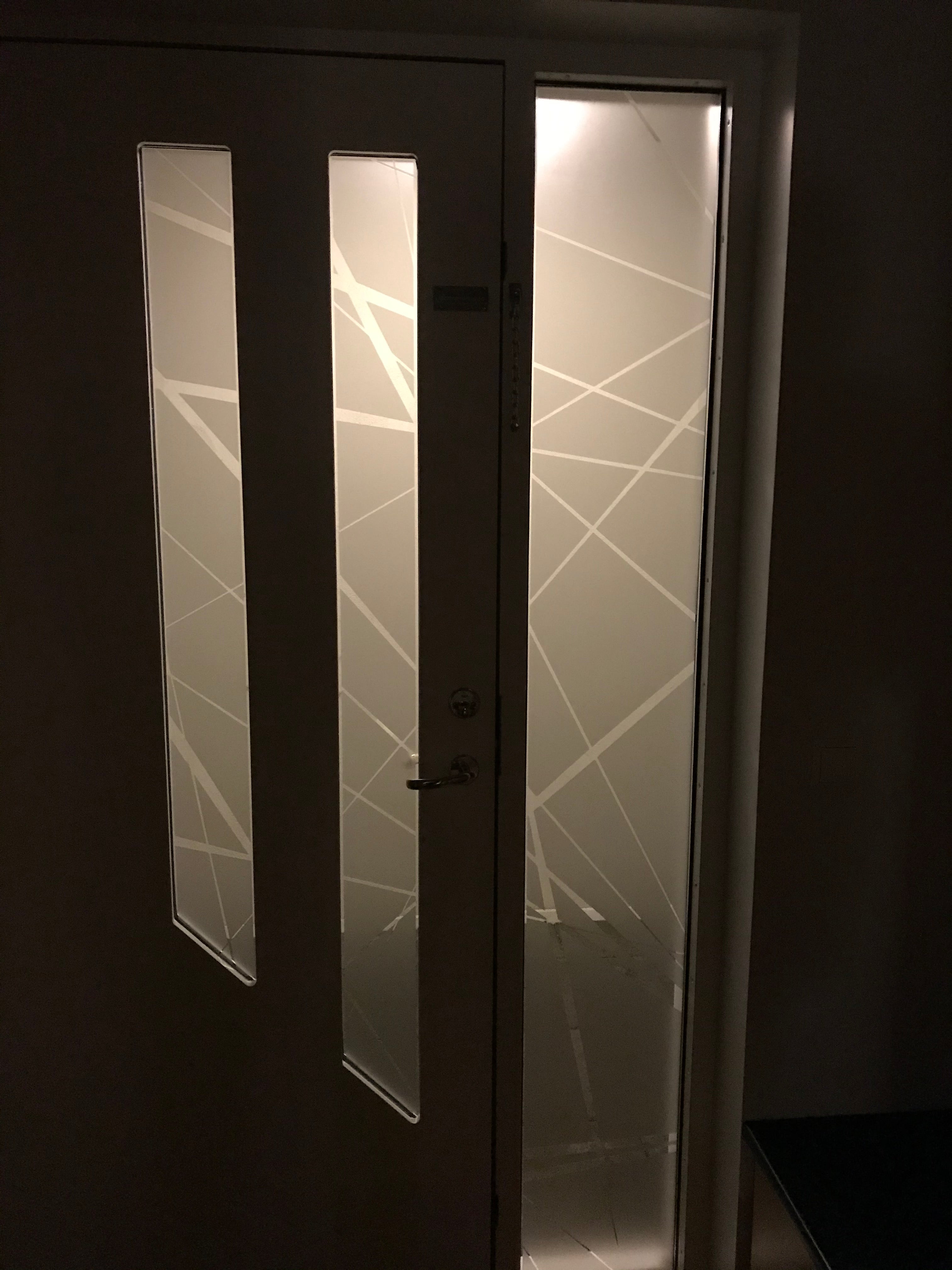 Frosted Window Film | abstract chaotic | S04