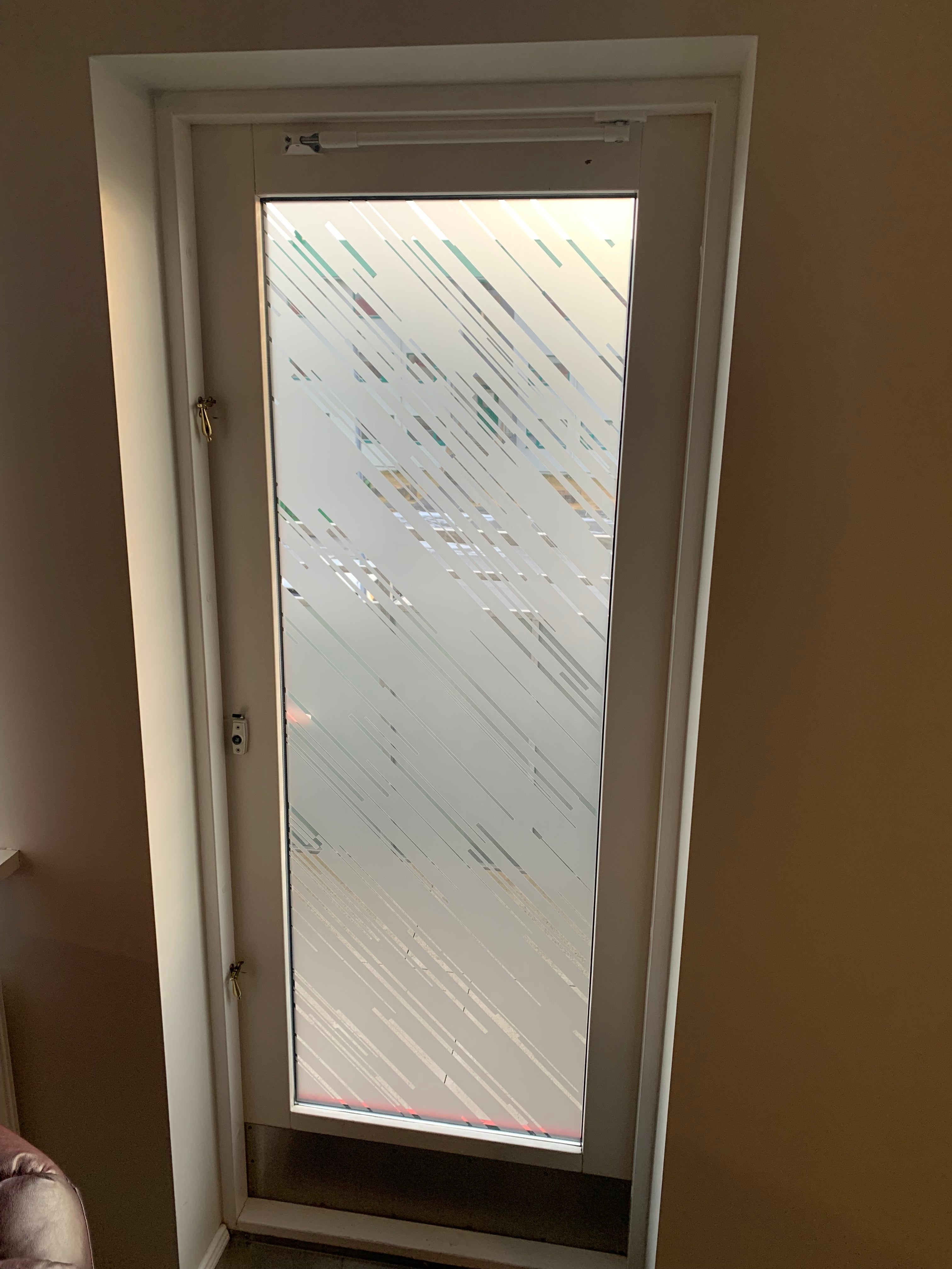 Frosted Window Film | abstract lines @45 | S17