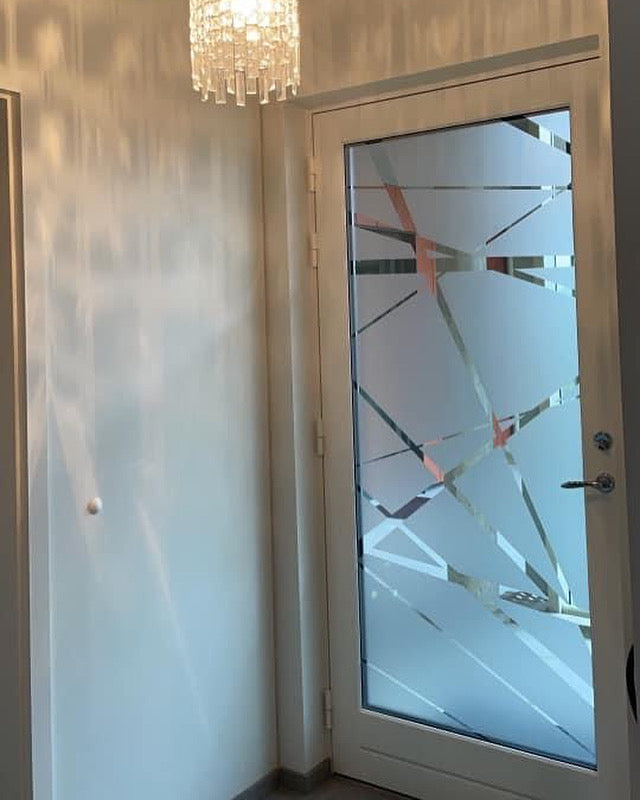 Frosted Window Film | abstract chaotic | S04