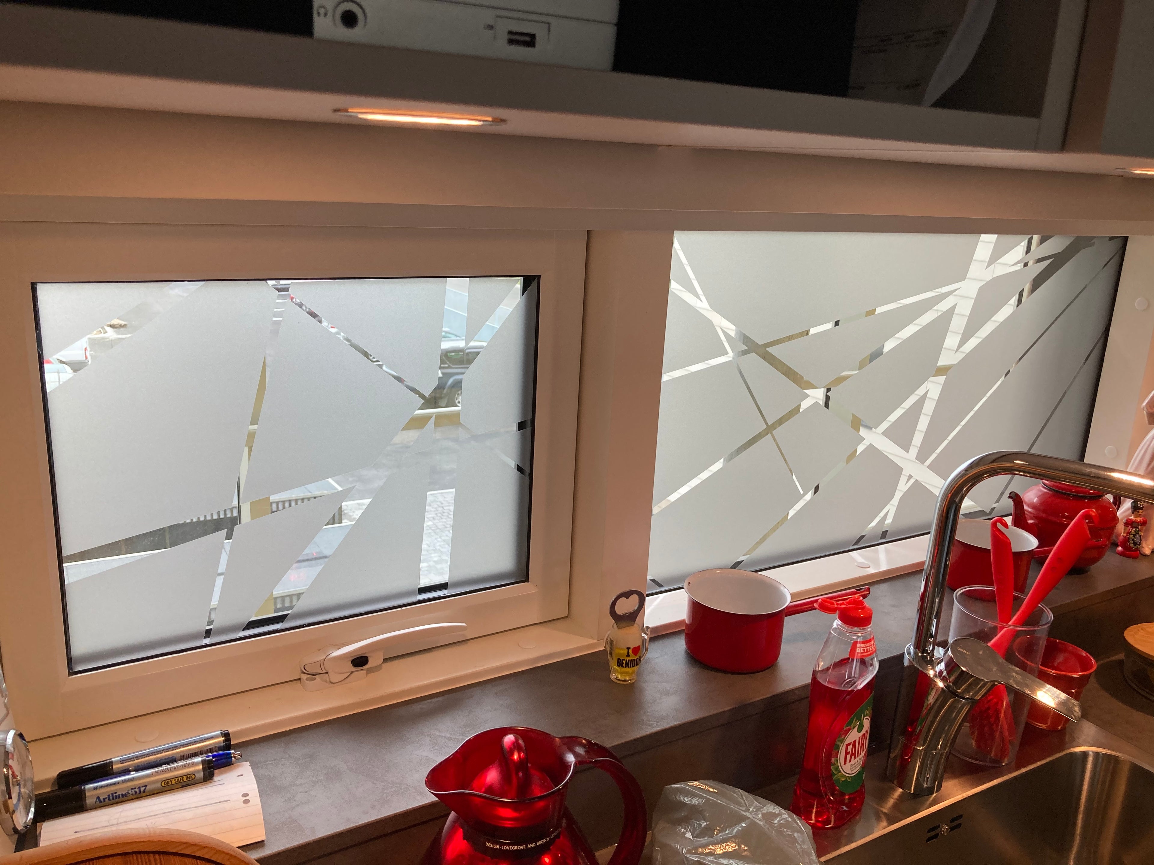 Frosted Window Film | abstract chaotic | S04