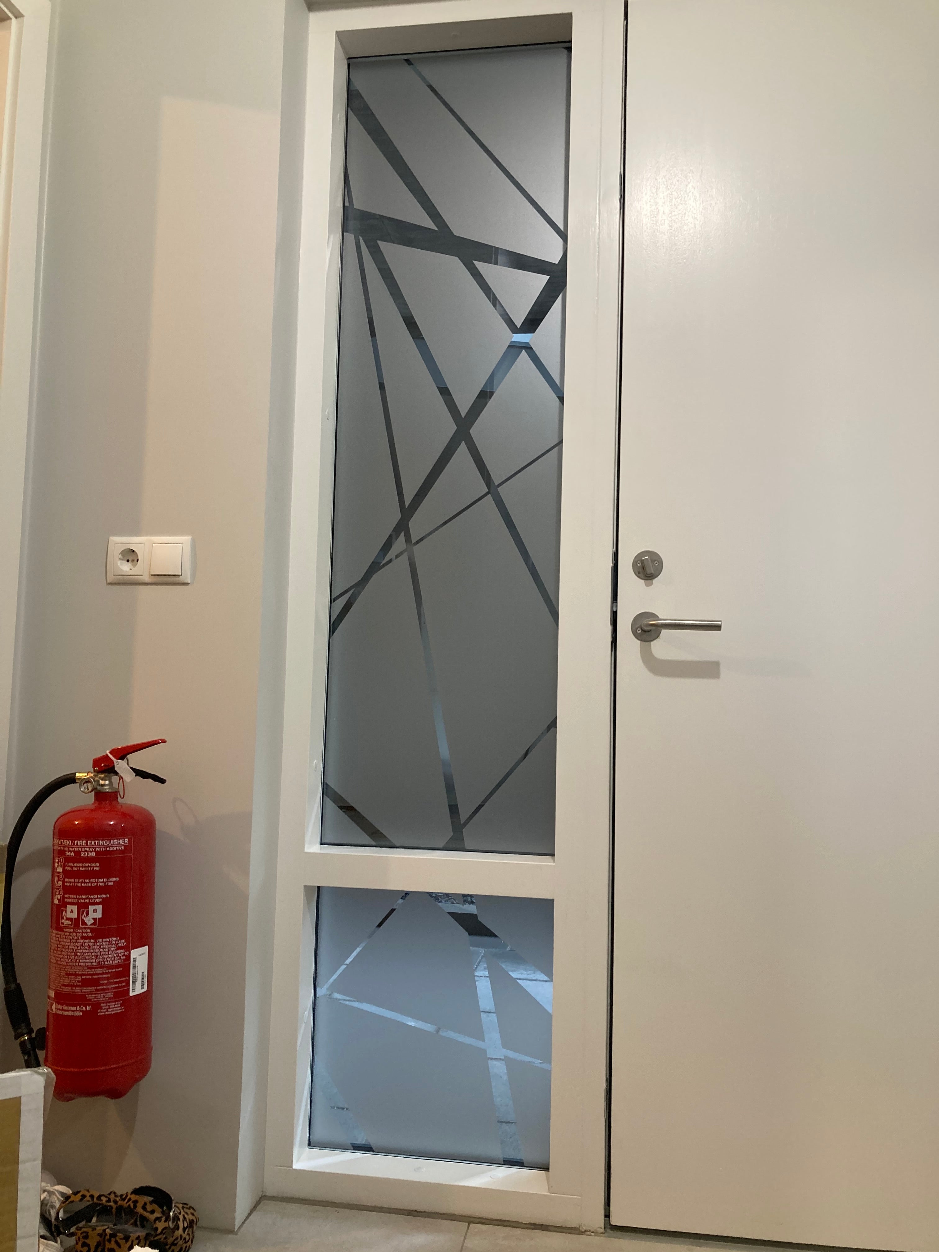 Frosted Window Film | abstract chaotic | S04